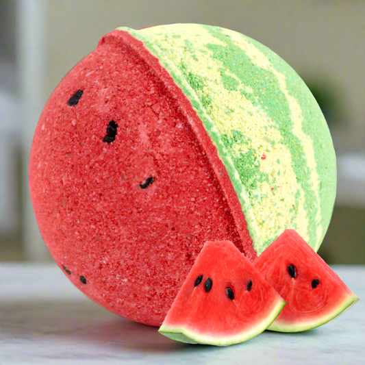 Watermelon Smoothie Bath Bomb (6oz w/Ring)