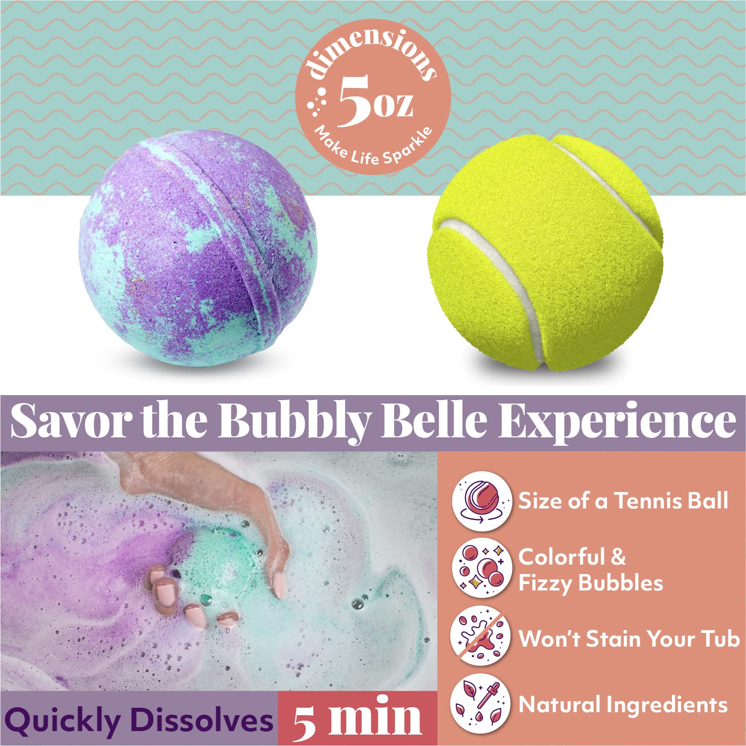 Bath bombs with on sale rings bubbly belle