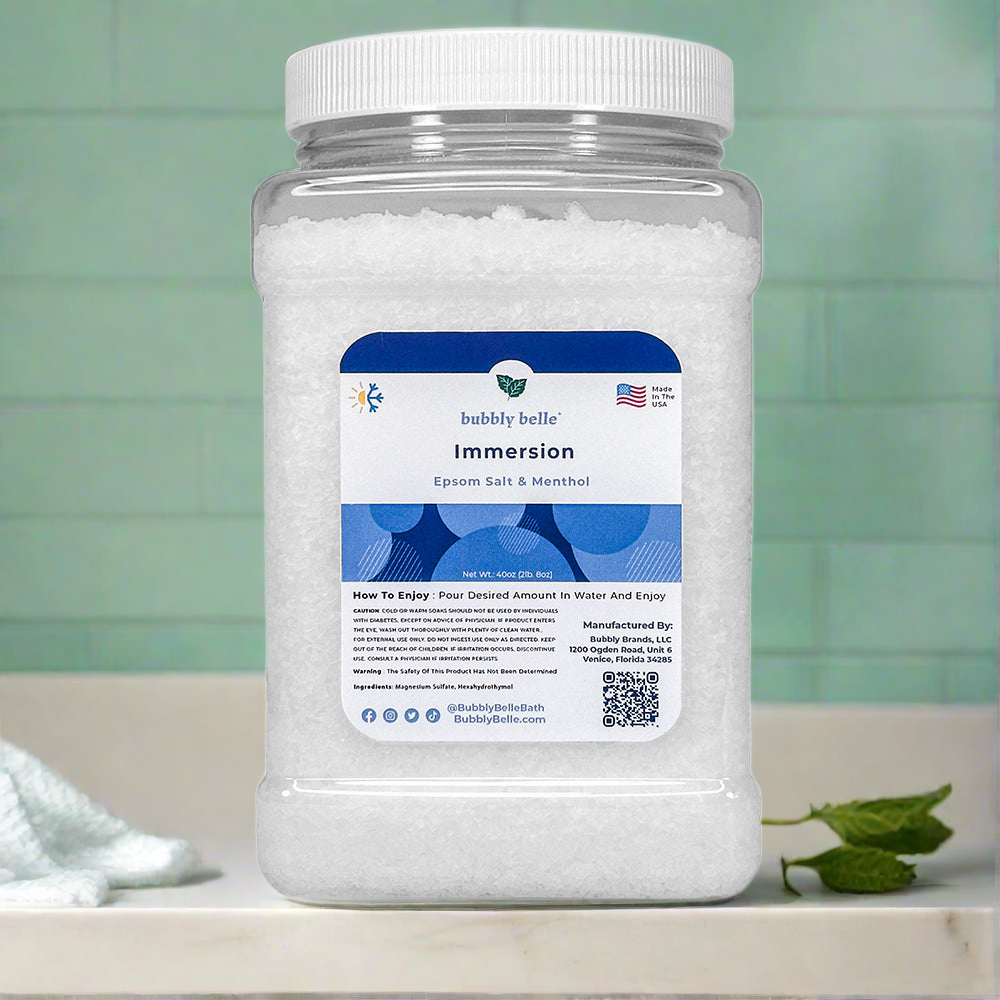 Inmersión: baño de Epsom y mentol (enorme 2,5 lb)