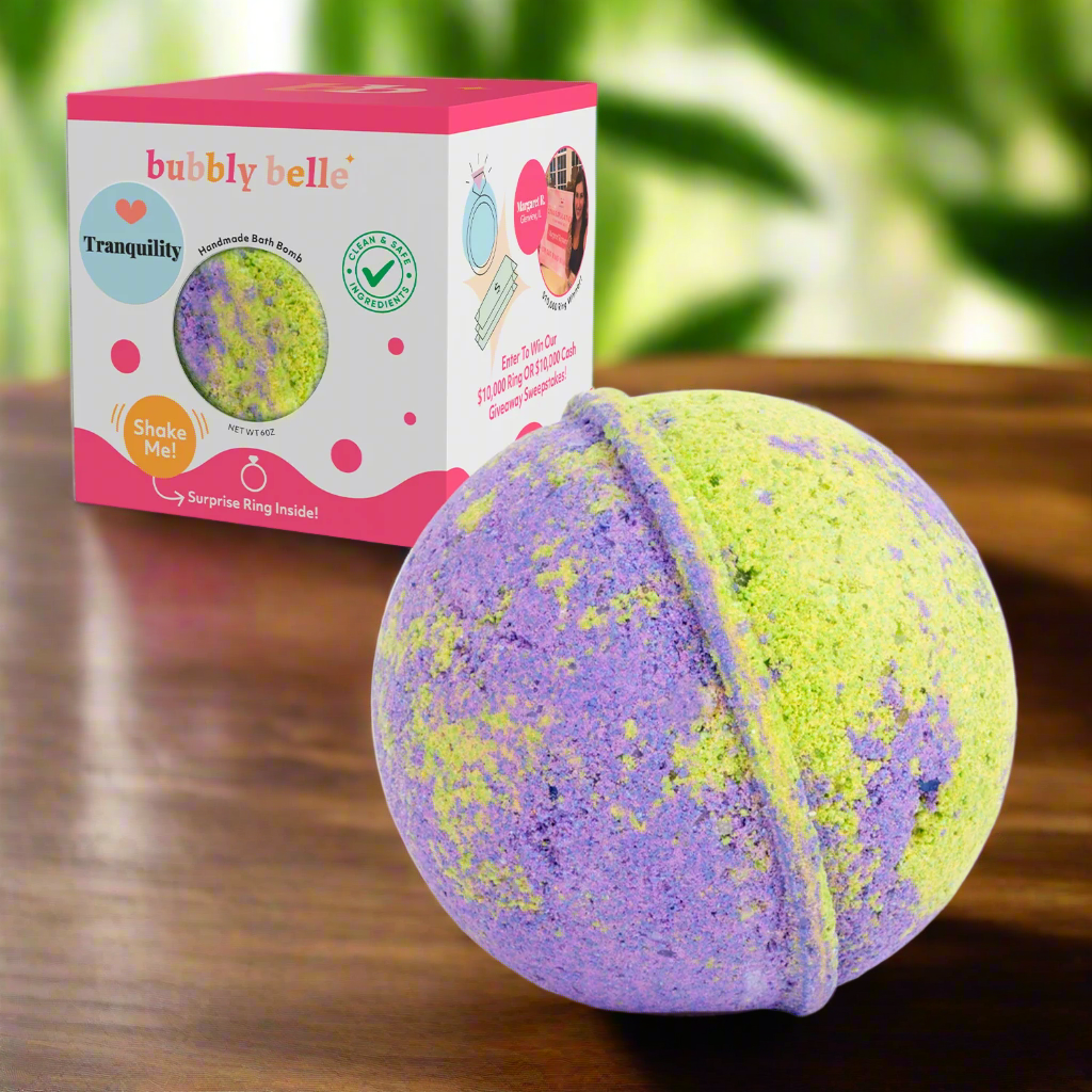 Tranquility Bath Bomb - Gift Boxed (6oz w/Ring)