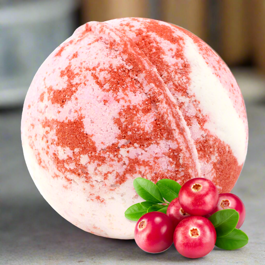 Sweet Cranberry Bath Bomb (6oz w/Ring)