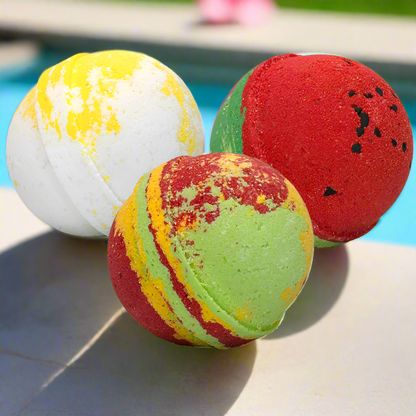 Fresh Picked Fruit Trio (Bath Bombs 5oz/ea. w/Ring Options)